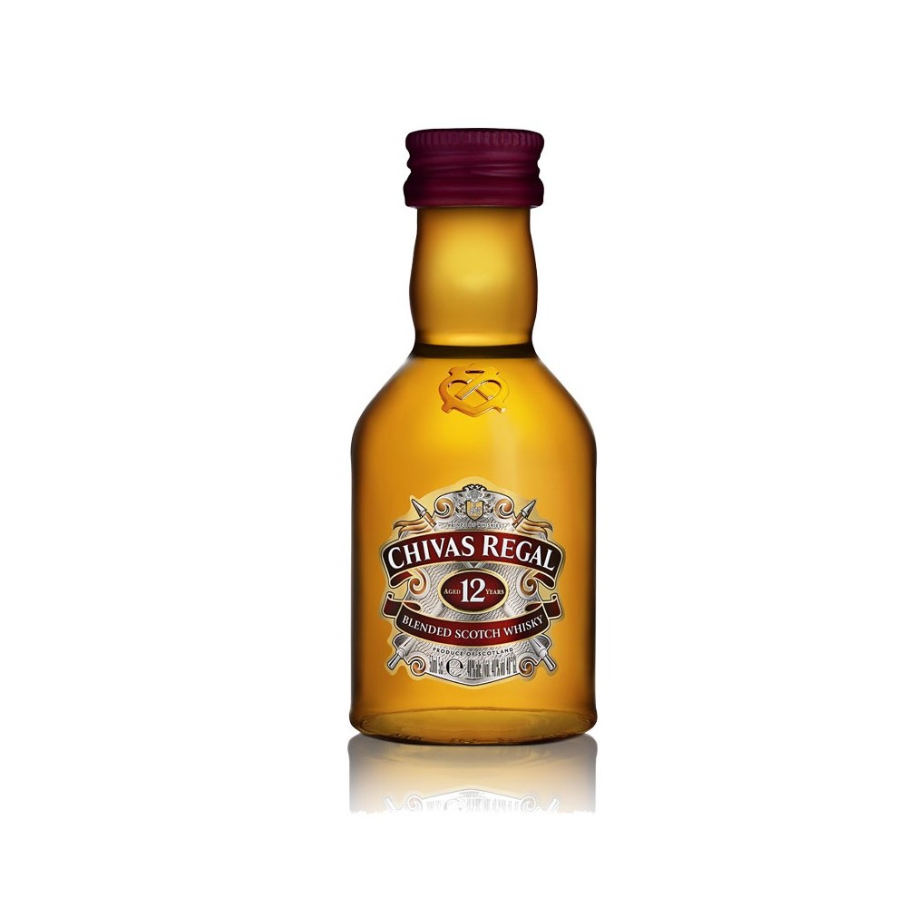Chivas Regal 12 años Botella Miniatura de 5 cl